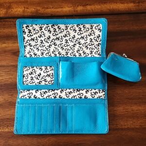 Hobo International Patent Leather Wallet and Coin Set